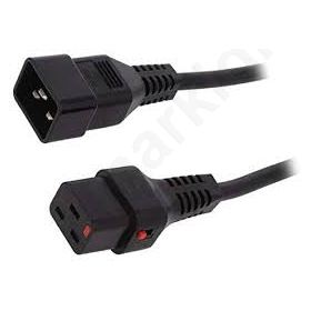 Cable C19 female, C20 male 1m with locking