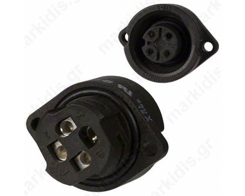 Connector Circular Socket PIN:4 Female Screw Terminal