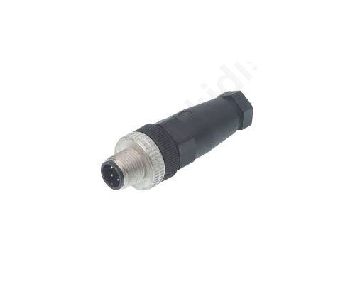 Male Connector M12  PIN: 4; IP67