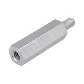 Screwed spacer sleeve Int.thread: M6 80mm Ext.thread: M6