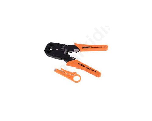 Tool for RJ plug crimping