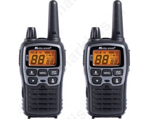 Ζεύγος ασύρματου πομποδέκτη PMR446 (walkie talkie) με handsfree.