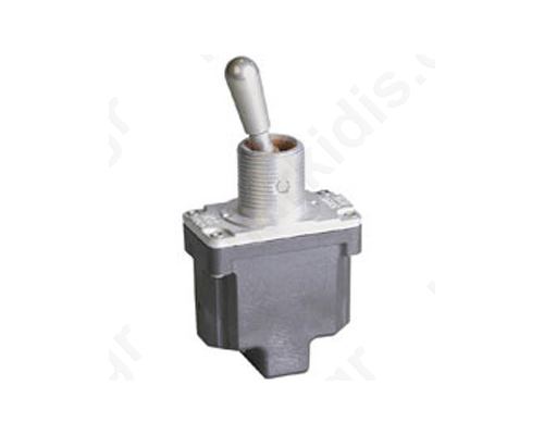 Switch: toggle; Pos: 3; SP3T; (ON)-OFF-(ON); 6A/230VAC; 15A/28VDC