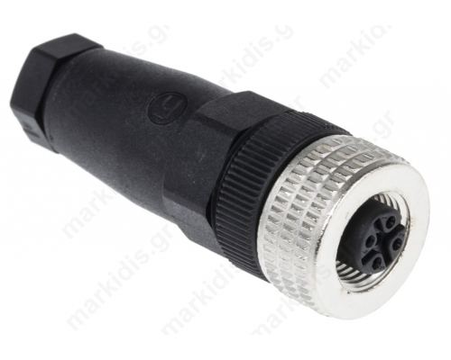 Φύσα M12 PIN: 4 Θηλυκά  IP67