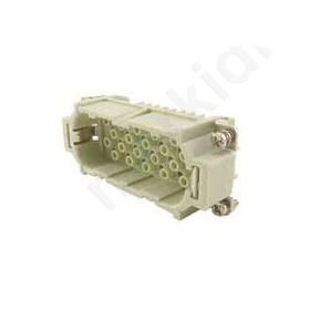 Connector: rectangular male Han D PIN: 40 40+PE size 16B 10A