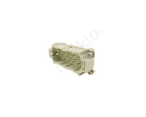 Connector: rectangular male Han D PIN: 40 40+PE size 16B 10A
