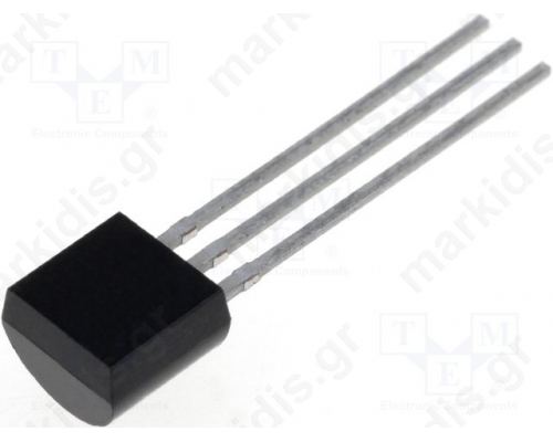 Transistor N-MOSFET Unipolar 60V 0.2A TO92