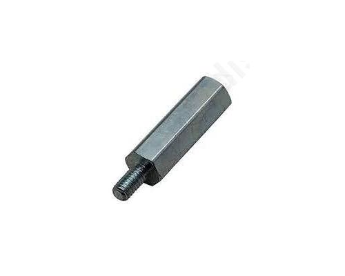 Screwed spacer sleeve 20mm Int.thread M4 Ext.thread M4 brass