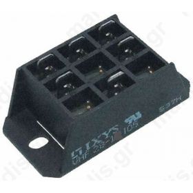 Bridge rectifier half-controlled Urmax 1.6kV 32A screw