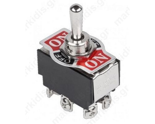 TOGGLE SWITCH (ON)-OFF-(ON) 10A/250V 6P