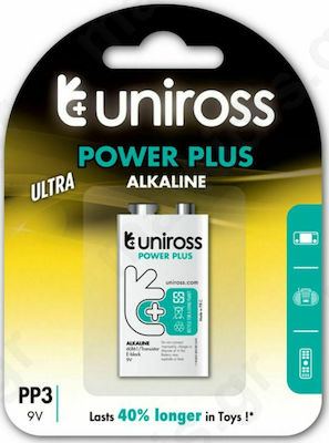 Μπαταρία Αλκαλική 9V UNIROSS