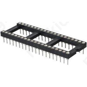 Βάση Pcb 40pin  Ράστερ 2,54mm   Επίχρυση; 15,24mm