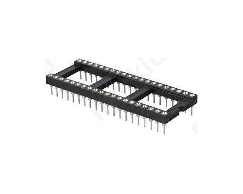 Βάση Pcb 40pin  Ράστερ 2,54mm   Επίχρυση; 15,24mm