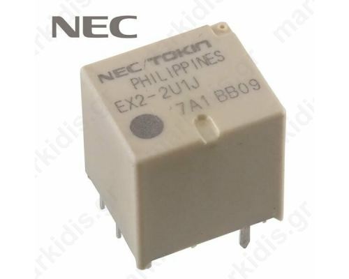 Ρελέ Ηλεκτρομαγνητικός SPDT x2 πηνίου  12VDC 30A 160Ω 900mW  EX2-2U1
