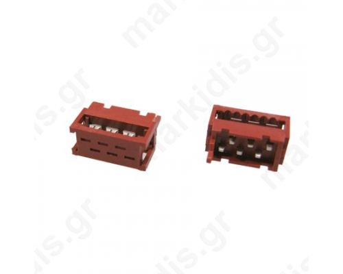 Connector Αρσενικός SMT 1.27MM, 6WAY