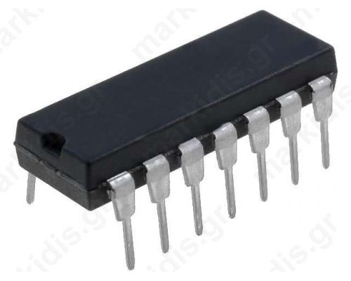 Digital Gate NOR Channels 4 IN 2 THT Dip14