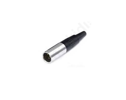 Plug XLR Mini Male PIN: 4 For Cable Soldering Straight