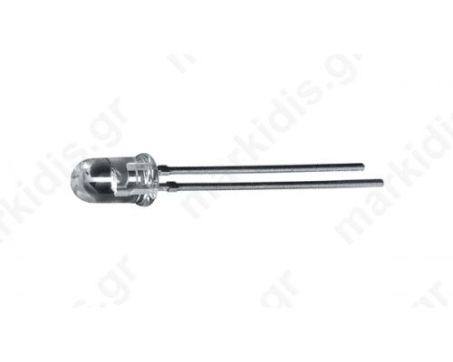 LED 5mm Green 8000-14000mcd 20°20mA 3.3-4.1V