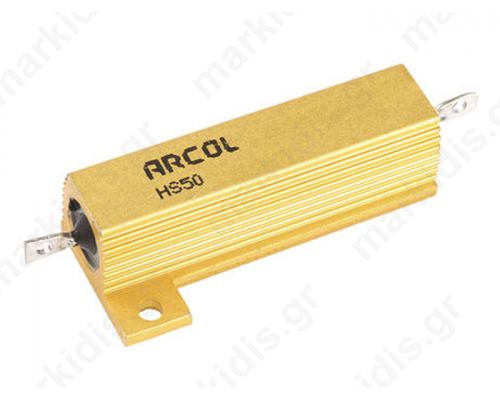Resistor 47Ω 50W ±5% 100ppm/°C