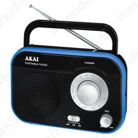 Portable analog radio with earphone jack 1 W