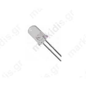 Led 5mm Πορτοκαλί 50000-60000mcd 8° 20mA