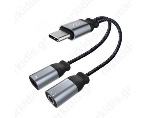 Adaptor  Type-C To Type-C + 3.5mm Adapter Cable