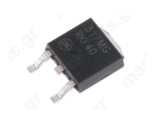 LM317MDTG Linear Voltage Regulator, 250mA, Adjustable, 1.2- 37 V,
