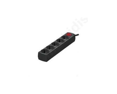 COM-POL-50101, Surge 5 POSITIONS WITH SWITCH Black