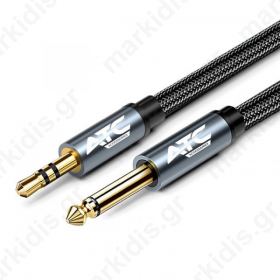 Καλώδιο Audio Jack 3.5mm Stereo Σε JACK 6.35 ΜΟΝΟ 2m  HQ