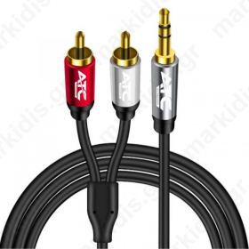 Καλώδιο Audio Jack3.5MM Σε 2 Rca 1.5m HQ