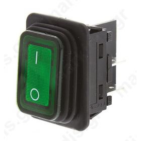 Διακόπτης Κούνια ON-OFF 20A/250V IP65 22 x 30mm ΠΡΑΣΙΝΟΣ Διακόπτης Κούνια ON-OFF 20A/250V IP65 22 x 30mm ΠΡΑΣΙΝΟΣ