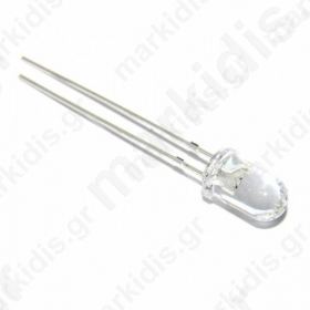 LED 5mm Μπλέ Flasher(blink) 2000/2500mcd 30° 3/5V 20mA