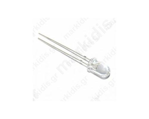 LED 5mm Μπλέ Flasher(blink) 2000/2500mcd 30° 3/5V 20mA