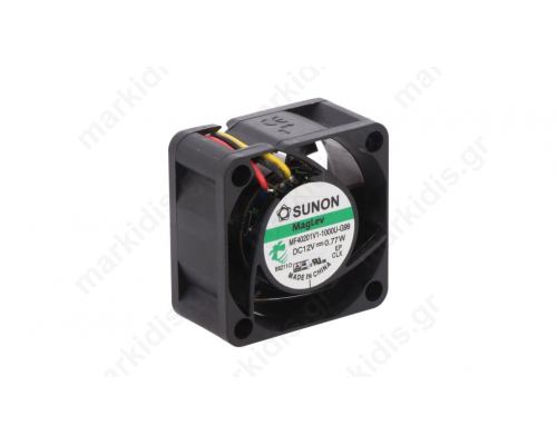 Ανεμιστήρας DC 12VDC 40x40x20mm 3 Καλώδια