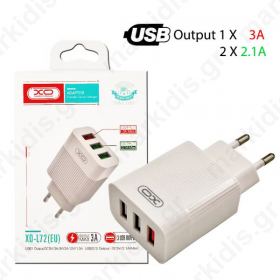 Φορτιστής 220V Σε 3 USB 3.0+2.1A