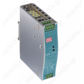 Τροφοδοτικό Παλμού Για Ράγα DIN 76,8W 24VDC 3,2A 90/264VAC Τροφοδοτικό Παλμού Για Ράγα DIN 76,8W 24VDC 3,2A 90/264VAC