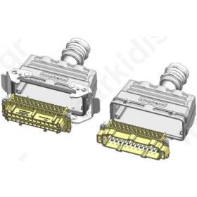Φίσα HDC αρσενικό + θηλυκό C146 PIN24 24+PE Μέγεθος Ε24 Φίσα HDC αρσενικό + θηλυκό C146 PIN24 24+PE Μέγεθος Ε24