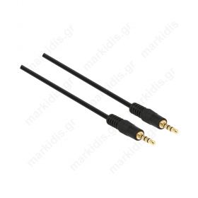 Καλώδιο Jack 3,5mm 4pin φις,απο τις δύο πλευρές 1m