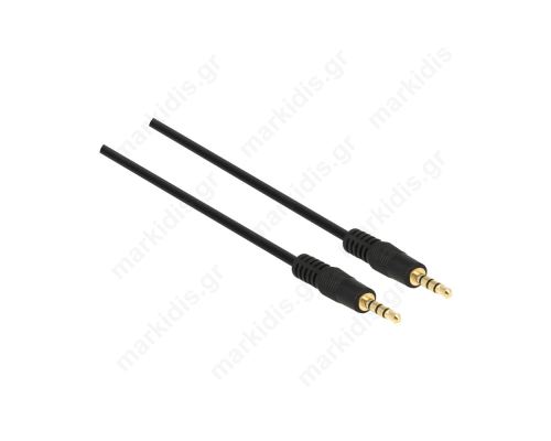 Καλώδιο Jack 3,5mm 4pin φις,απο τις δύο πλευρές 1m