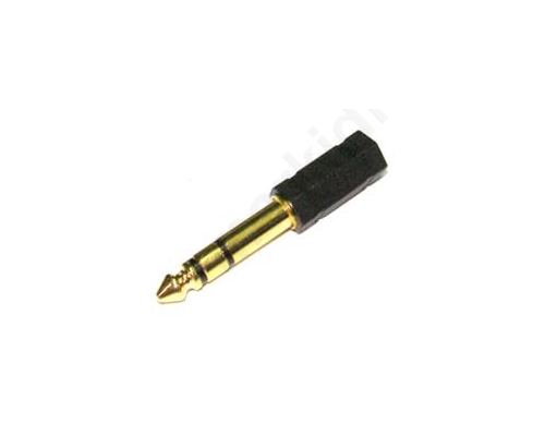 Adaptor Audio 6.3mm Stereo Σε 3.5mm Stereo Θηλυκό Επίχρυσο