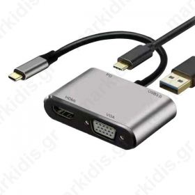 Adaptor USB-C TO PD+HDMI+VGA+USB 3.0