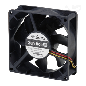 Ανεμιστήρας 92x92x32mm 24VDC 7,2W Με 3 Καλώδια SANYO DENKI 9G0924A201 Ανεμιστήρας 92x92x32mm 24VDC 7,2W Με 3 Καλώδια SANYO DENKI 9G0924A201