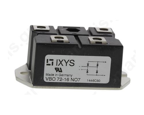 VBO72-16NO7, Bridge Rectifier Module, 72A 1600V, 4-Pin PWS D