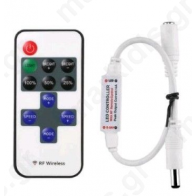 Mini RF Ασύρματο LED Τηλεχειριστήριο