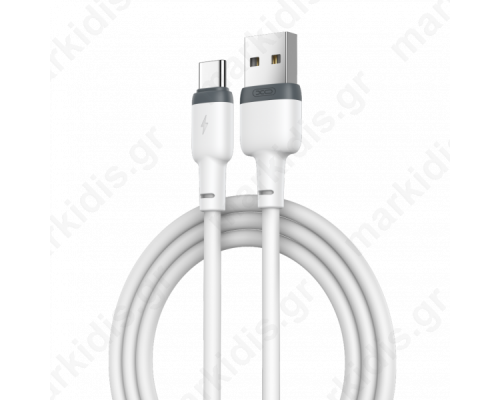 Καλώδιο Φόρτισης + Data TypeC 1m Λευκό