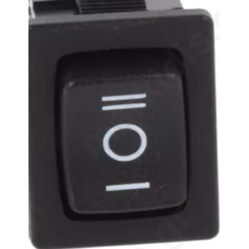 ROCKER  θέσ: 3 ON-OFF-ON 10A/250VAC μαύρο