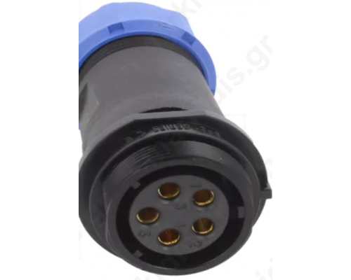 SP2111/S5II-2N Φύσα SP21 θηλυκιά 5pin Προέκτασης IP68 7-12mm 10A βιδας