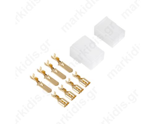 Set Connector 4Pin FASTON 6.3mm Α/Θ