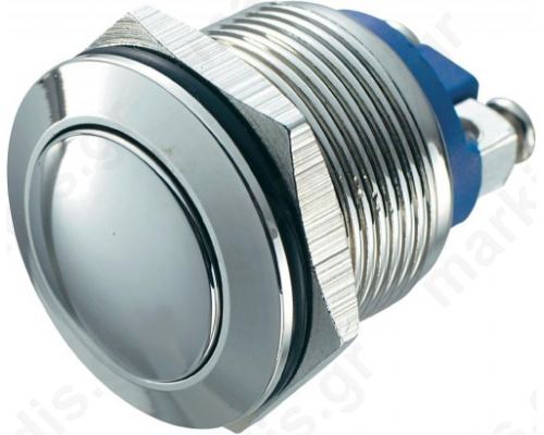 ΜΠΟΥΤΟΝ ΣΤΡΟΓΓΥΛΟ ΜΕΤΑΛΛΙΚΟ 2A/250V Φ19