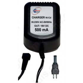 Φορτιστής 18V 500MA  για μπαταρίες NI-CA